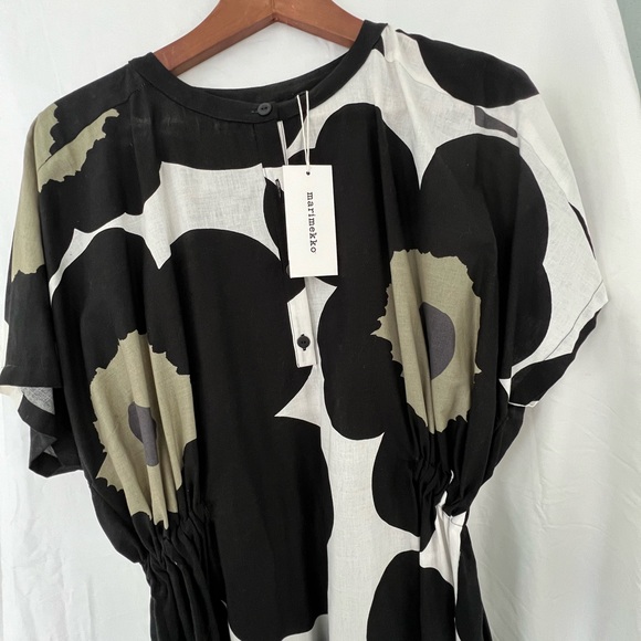 Marimekko Black and White Unikko Dress - Picture 4 of 8